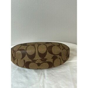 Coach sunglasses case brown signature